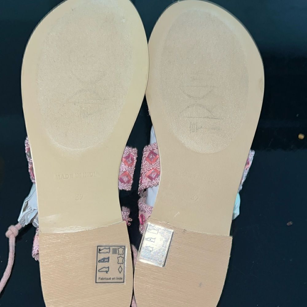 Nwt Free People Mantra mirrors pink sandals 9 - Picture 7 of 9